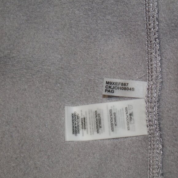 Calvin Klein XL Gray Jacket Polyester Full Zip Front CK Logo - Picture 8 of 16